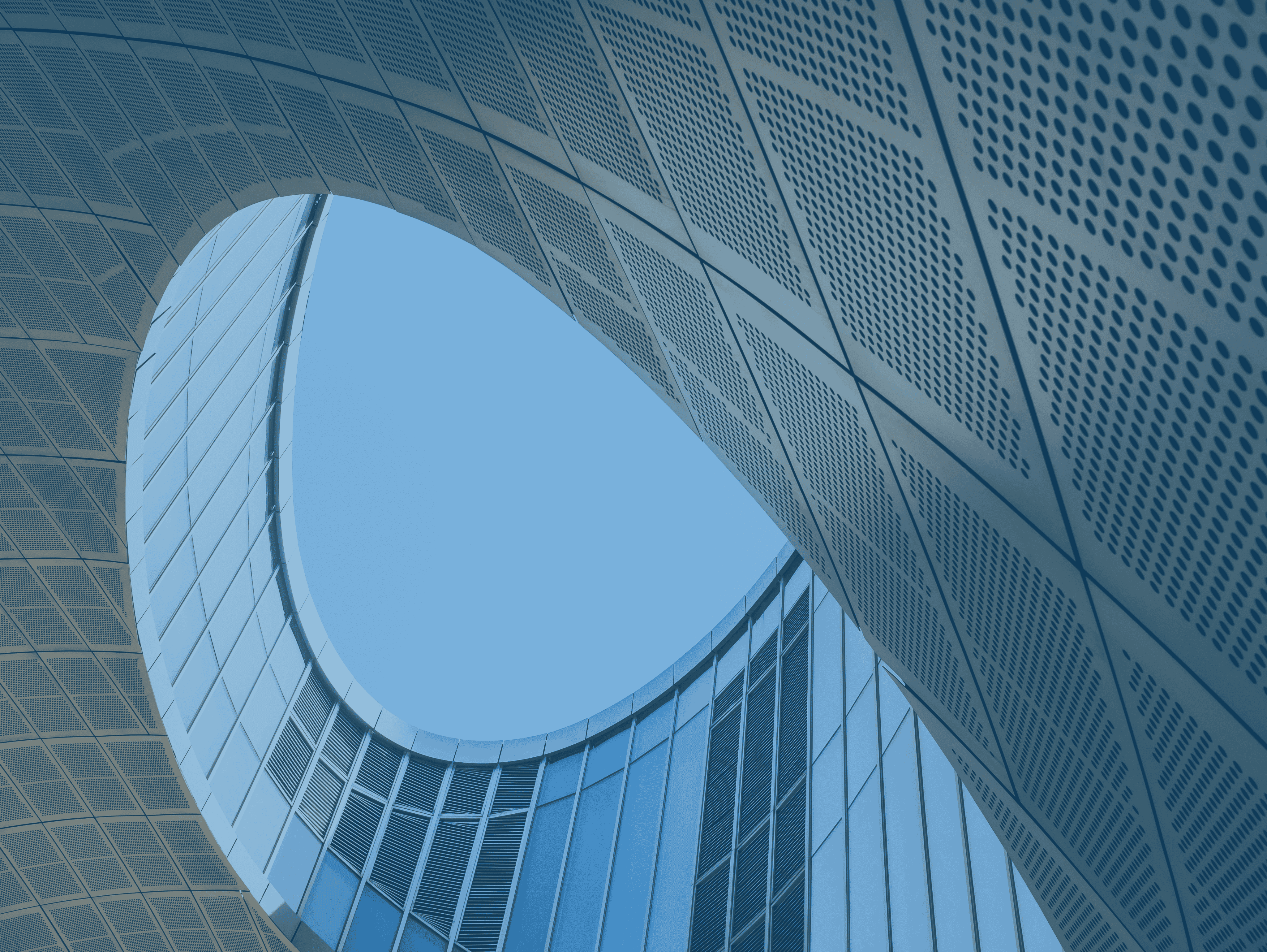 spiral glass building 
