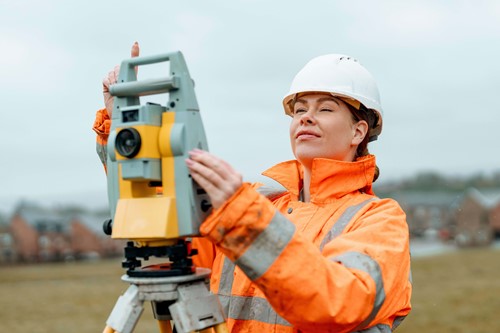 woman reading a meter 